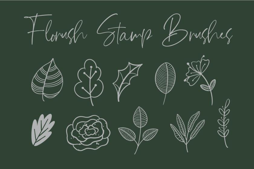 笔刷资源-彩色简笔画植物印章图案procreate和ps笔刷素材 笔刷资源 第3张-素材湾丨精选海外优质设计素材资源 笔刷资源-彩色简笔画植物印章图案procreate和ps笔刷素材 笔刷资源 sucaiwan.com