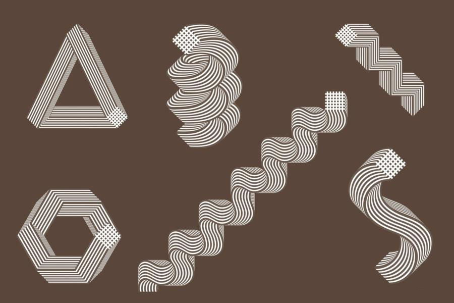 Procreate笔刷-抽象风格几何图形条纹状图案笔刷素材 笔刷资源 第4张-素材湾丨精选海外优质设计素材资源 Procreate笔刷-抽象风格几何图形条纹状图案笔刷素材 笔刷资源 sucaiwan.com