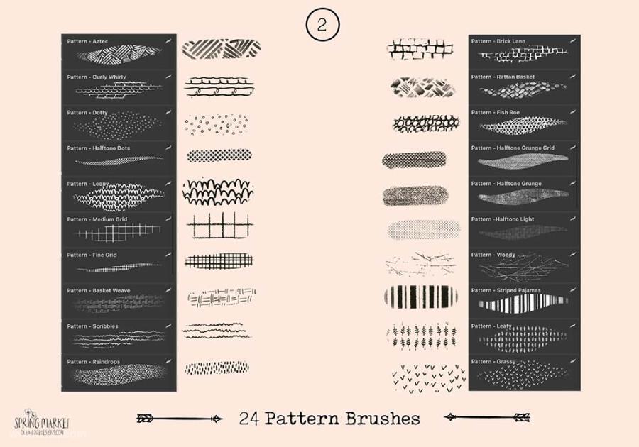 Procreate笔刷-春季主题插画铅笔水彩墨水树叶图案笔刷素材 笔刷资源 第14张-素材湾丨精选海外优质设计素材资源 Procreate笔刷-春季主题插画铅笔水彩墨水树叶图案笔刷素材 笔刷资源 sucaiwan.com