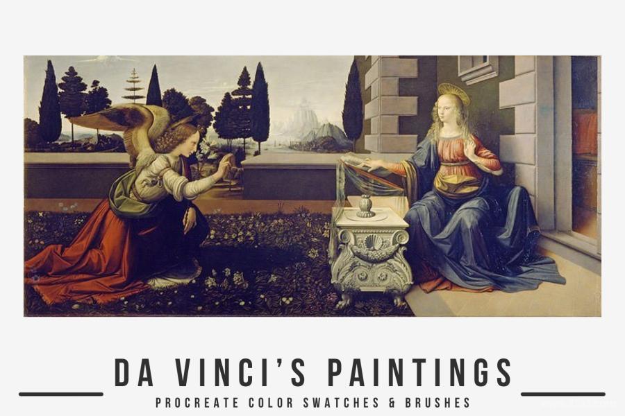 Procreate笔刷-达芬奇古典写实油画风格笔刷和色卡素材 笔刷资源 第6张-素材湾丨精选海外优质设计素材资源 Procreate笔刷-达芬奇古典写实油画风格笔刷和色卡素材 笔刷资源 sucaiwan.com