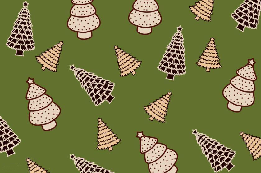 procreate笔刷-圣诞树简笔画植物印章图案笔刷素材 笔刷资源 sucaiwan.com