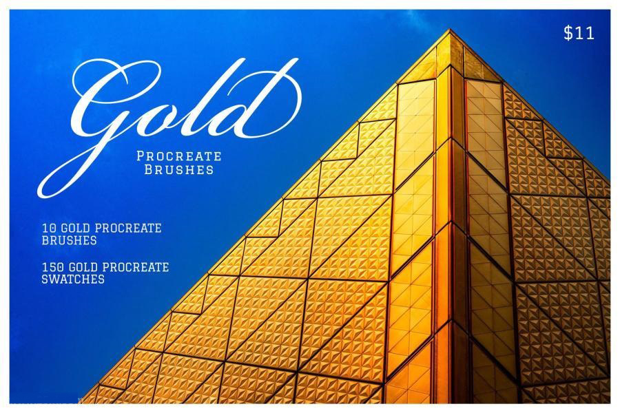 Procreate笔刷-黄金与钻石纹理图案笔刷和色卡素材 笔刷资源 第5张-素材湾丨精选海外优质设计素材资源 Procreate笔刷-黄金与钻石纹理图案笔刷和色卡素材 笔刷资源 sucaiwan.com