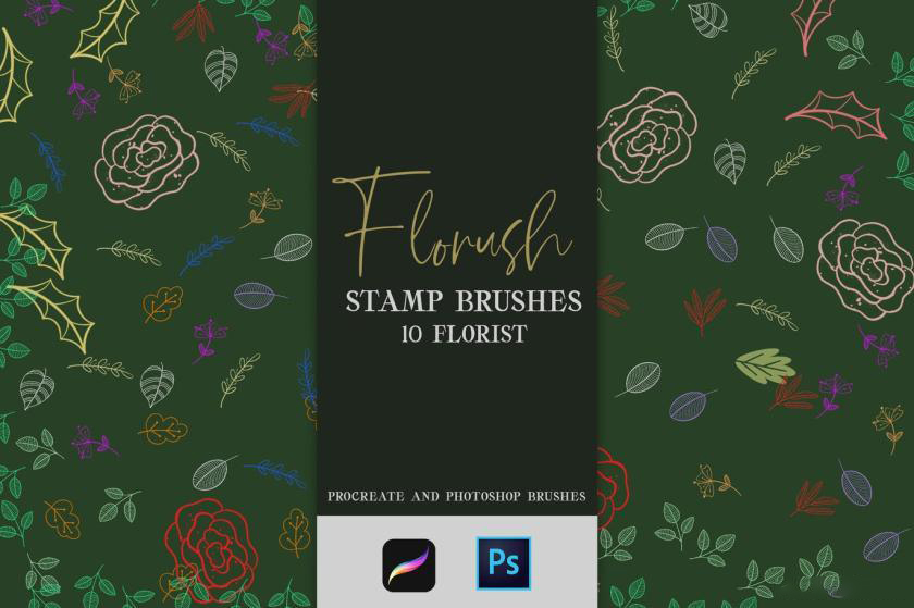 笔刷资源-彩色简笔画植物印章图案procreate和ps笔刷素材 笔刷资源 第1张-素材湾丨精选海外优质设计素材资源 笔刷资源-彩色简笔画植物印章图案procreate和ps笔刷素材 笔刷资源 sucaiwan.com