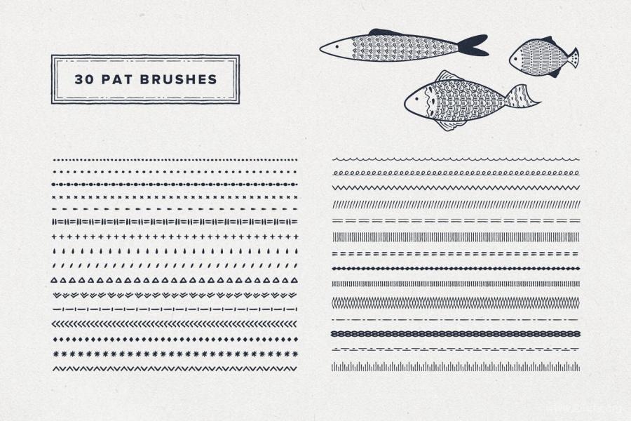 Procreate笔刷-墨水轮廓线条纹理点状填充图案笔刷素材 笔刷资源 第4张-素材湾丨精选海外优质设计素材资源 Procreate笔刷-墨水轮廓线条纹理点状填充图案笔刷素材 笔刷资源 sucaiwan.com