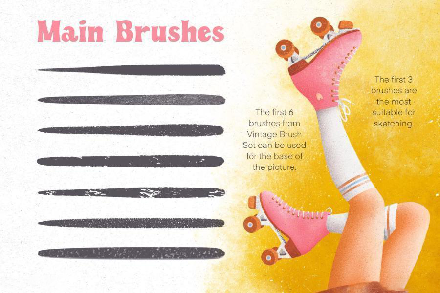 Procreate笔刷-复古素描喷绘纹理笔刷和色卡素材 笔刷资源 第3张-素材湾丨精选海外优质设计素材资源 Procreate笔刷-复古素描喷绘纹理笔刷和色卡素材 笔刷资源 sucaiwan.com