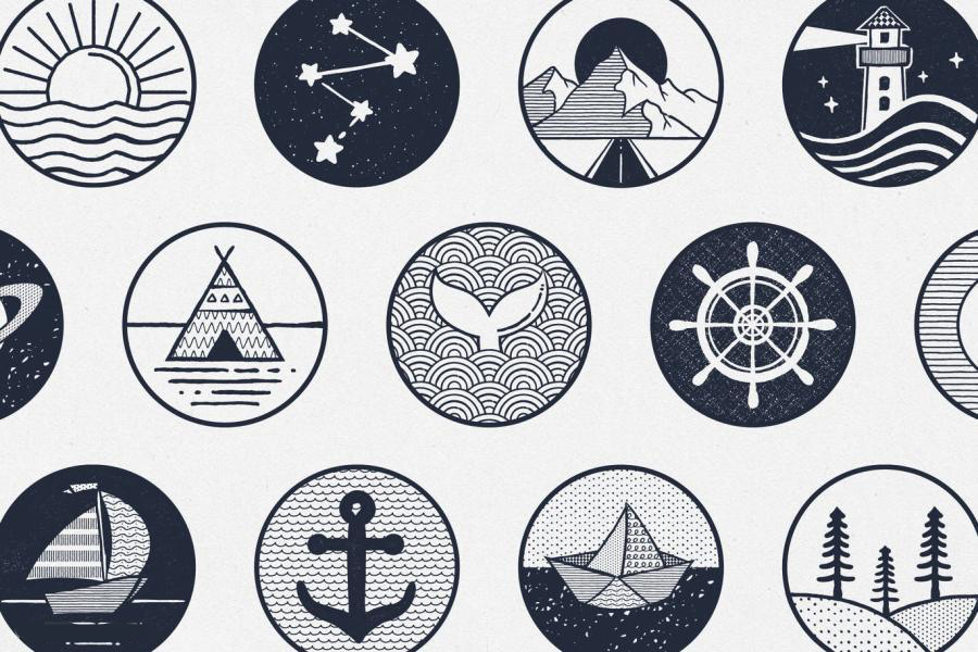 Procreate笔刷-墨水轮廓线条纹理点状填充图案笔刷素材 笔刷资源 第9张-素材湾丨精选海外优质设计素材资源 Procreate笔刷-墨水轮廓线条纹理点状填充图案笔刷素材 笔刷资源 sucaiwan.com