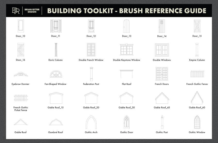 Procreate笔刷-150款建筑设计绘画线条图案笔刷素材 笔刷资源 第9张-素材湾丨精选海外优质设计素材资源 Procreate笔刷-150款建筑设计绘画线条图案笔刷素材 笔刷资源 sucaiwan.com