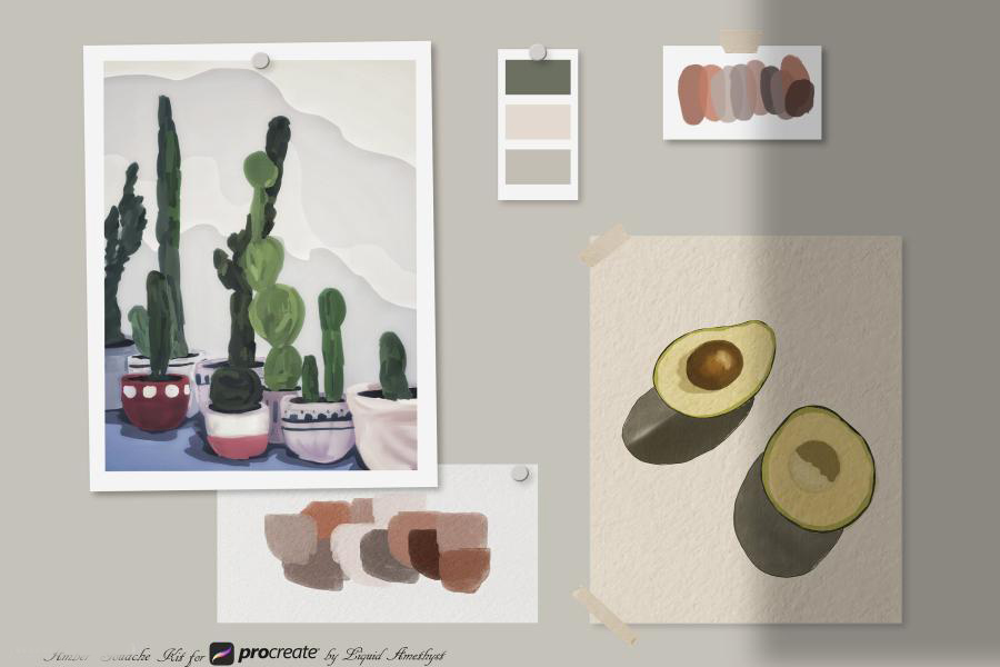 Procreate笔刷-水粉污渍抽象艺术绘画笔刷素材资源 笔刷资源 第7张-素材湾丨精选海外优质设计素材资源 Procreate笔刷-水粉污渍抽象艺术绘画笔刷素材资源 笔刷资源 sucaiwan.com