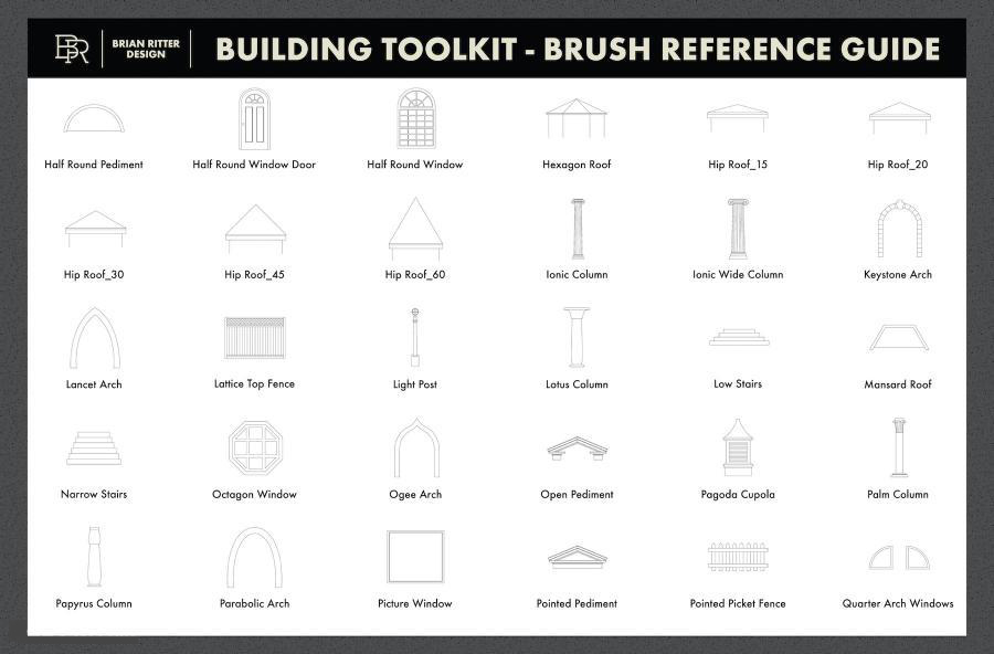 Procreate笔刷-150款建筑设计绘画线条图案笔刷素材 笔刷资源 第8张-素材湾丨精选海外优质设计素材资源 Procreate笔刷-150款建筑设计绘画线条图案笔刷素材 笔刷资源 sucaiwan.com