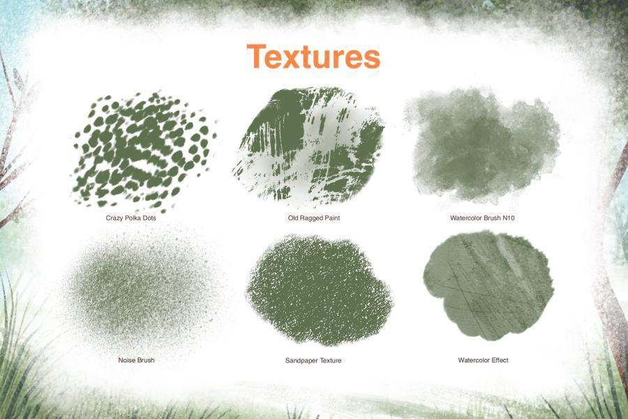 Procreate笔刷-水彩砂纸油漆卡通儿童插画笔刷素材资源 笔刷资源 第3张-素材湾丨精选海外优质设计素材资源 Procreate笔刷-水彩砂纸油漆卡通儿童插画笔刷素材资源 笔刷资源 sucaiwan.com