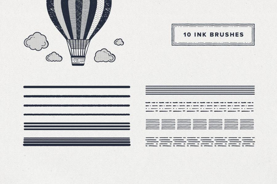 Procreate笔刷-墨水轮廓线条纹理点状填充图案笔刷素材 笔刷资源 第3张-素材湾丨精选海外优质设计素材资源 Procreate笔刷-墨水轮廓线条纹理点状填充图案笔刷素材 笔刷资源 sucaiwan.com