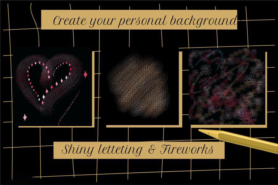 procreate笔刷-金色闪光新年庆祝主题闪耀烟花效果笔刷素材 笔刷资源 第3张-素材湾丨精选海外优质设计素材资源 procreate笔刷-金色闪光新年庆祝主题闪耀烟花效果笔刷素材 笔刷资源 sucaiwan.com