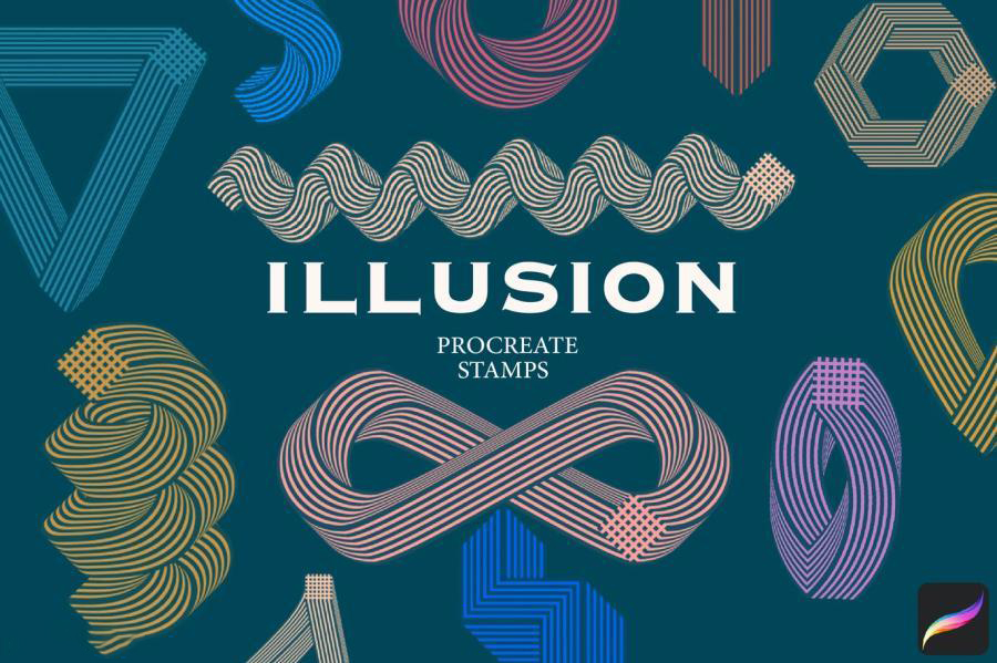 Procreate笔刷-抽象风格几何图形条纹状图案笔刷素材 笔刷资源 第1张-素材湾丨精选海外优质设计素材资源 Procreate笔刷-抽象风格几何图形条纹状图案笔刷素材 笔刷资源 sucaiwan.com