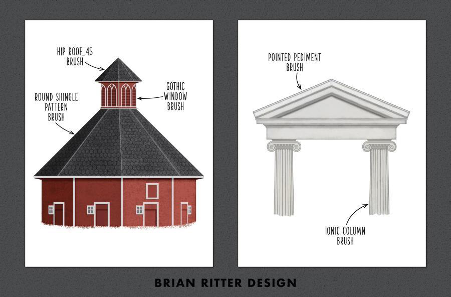 Procreate笔刷-150款建筑设计绘画线条图案笔刷素材 笔刷资源 第6张-素材湾丨精选海外优质设计素材资源 Procreate笔刷-150款建筑设计绘画线条图案笔刷素材 笔刷资源 sucaiwan.com