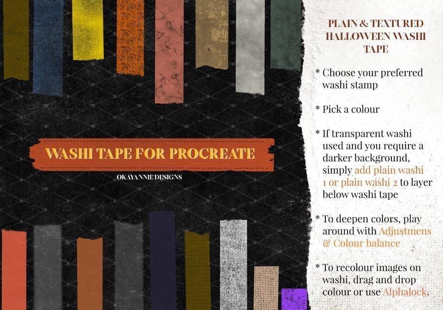 Procreate笔刷-205款纸胶带纹理图案笔刷素材合集 笔刷资源 第16张-素材湾丨精选海外优质设计素材资源 Procreate笔刷-205款纸胶带纹理图案笔刷素材合集 笔刷资源 sucaiwan.com