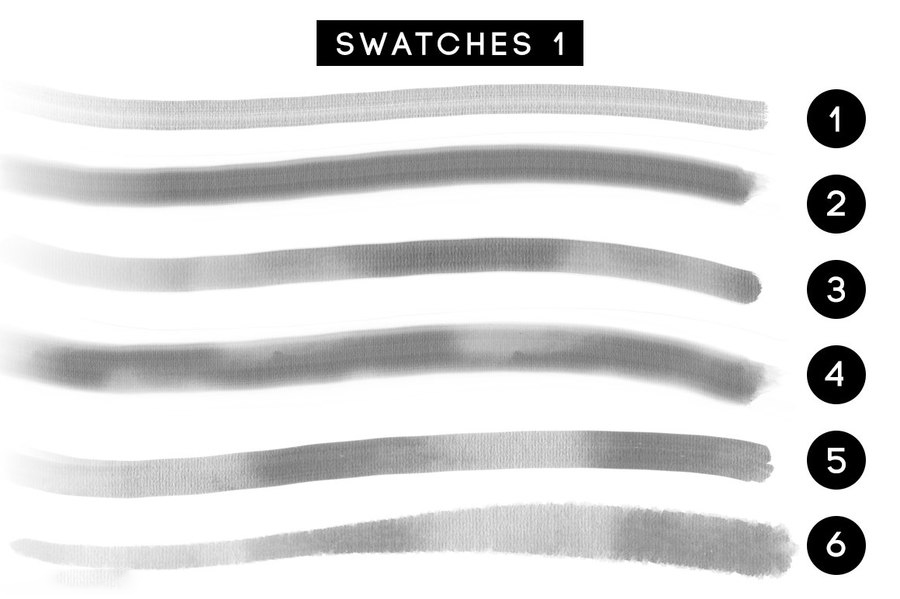 Procreate笔刷-国画水墨毛笔晕染宣纸纹理笔刷素材 笔刷资源 第3张-素材湾丨精选海外优质设计素材资源 Procreate笔刷-国画水墨毛笔晕染宣纸纹理笔刷素材 笔刷资源 sucaiwan.com