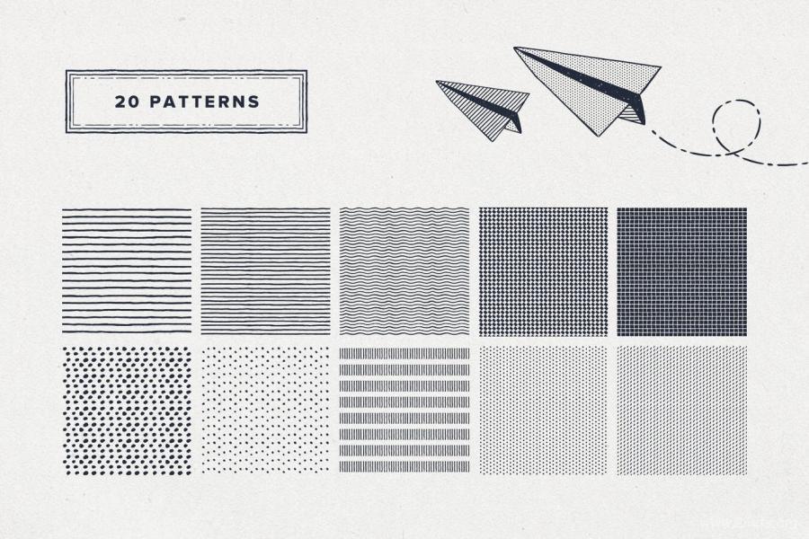 Procreate笔刷-墨水轮廓线条纹理点状填充图案笔刷素材 笔刷资源 第7张-素材湾丨精选海外优质设计素材资源 Procreate笔刷-墨水轮廓线条纹理点状填充图案笔刷素材 笔刷资源 sucaiwan.com