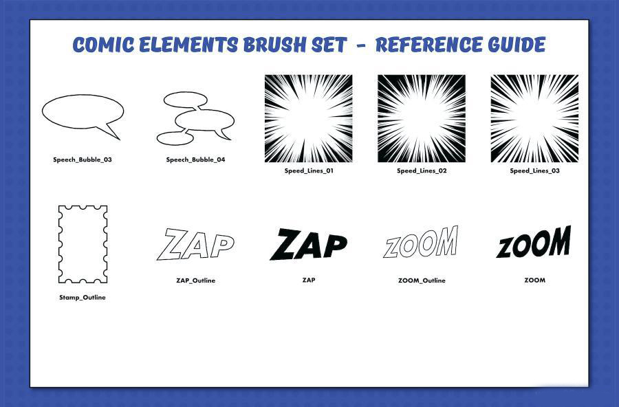 procreate笔刷-漫画创作设计线条图案笔刷工具包 笔刷资源 第6张-素材湾丨精选海外优质设计素材资源 procreate笔刷-漫画创作设计线条图案笔刷工具包 笔刷资源 sucaiwan.com