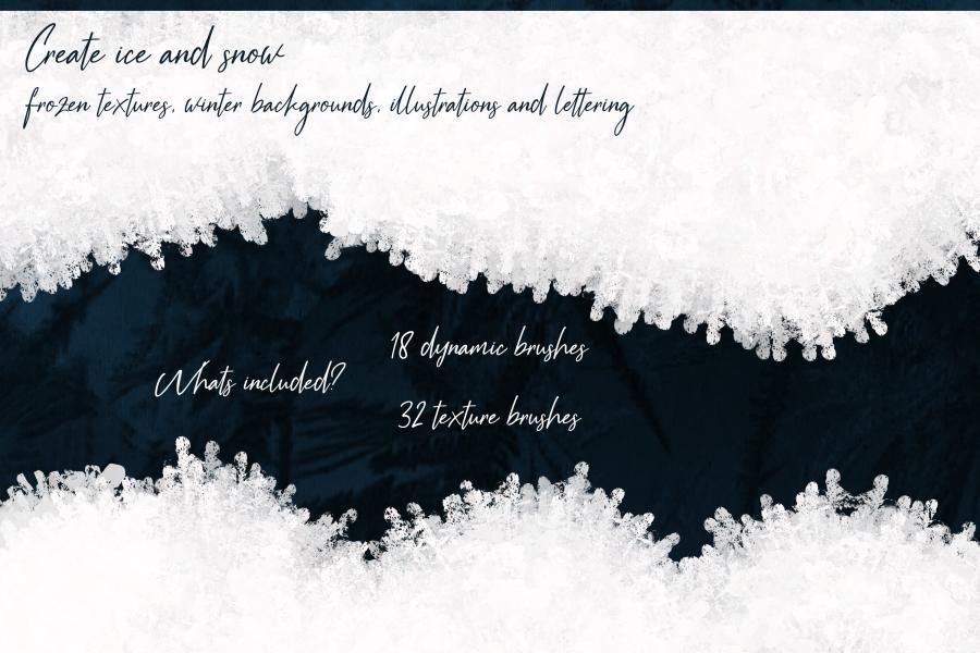 Procreate笔刷-冬季雪花霜花大雪冻结效果笔刷素材 笔刷资源 第8张-素材湾丨精选海外优质设计素材资源 Procreate笔刷-冬季雪花霜花大雪冻结效果笔刷素材 笔刷资源 sucaiwan.com