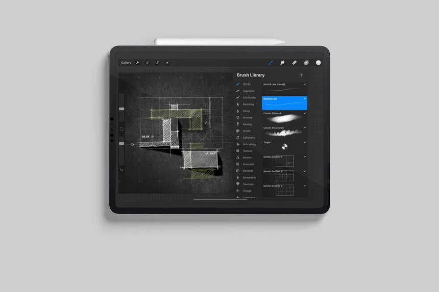 Procreate笔刷-网格植物画笔铅笔图案笔刷及背景图色卡素材包 笔刷资源 第4张-素材湾丨精选海外优质设计素材资源 Procreate笔刷-网格植物画笔铅笔图案笔刷及背景图色卡素材包 笔刷资源 sucaiwan.com