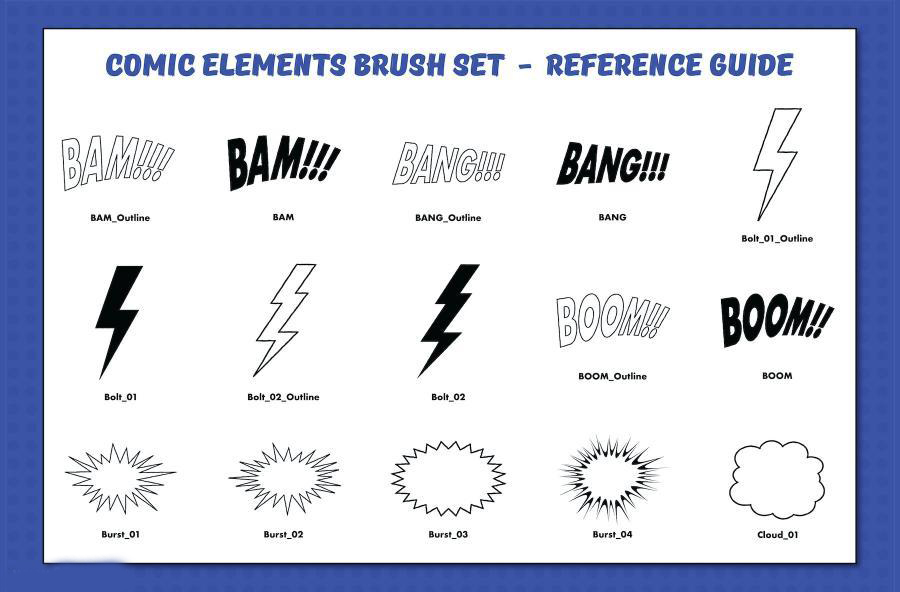procreate笔刷-漫画创作设计线条图案笔刷工具包 笔刷资源 第5张-素材湾丨精选海外优质设计素材资源 procreate笔刷-漫画创作设计线条图案笔刷工具包 笔刷资源 sucaiwan.com