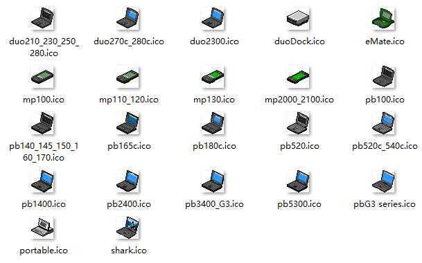 苹果笔记本电脑ICO图标 图标素材 sucaiwan.com