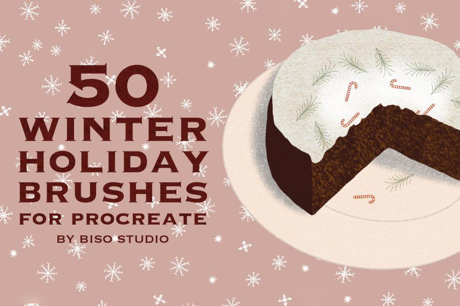 procreate笔刷-圣诞装饰星星雪花树枝彩灯麋鹿笔刷素材 笔刷资源 第1张-素材湾丨精选海外优质设计素材资源 procreate笔刷-圣诞装饰星星雪花树枝彩灯麋鹿笔刷素材 笔刷资源 sucaiwan.com