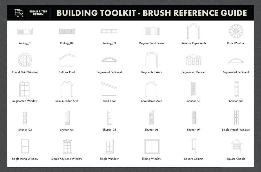 Procreate笔刷-150款建筑设计绘画线条图案笔刷素材 笔刷资源 第3张-素材湾丨精选海外优质设计素材资源 Procreate笔刷-150款建筑设计绘画线条图案笔刷素材 笔刷资源 sucaiwan.com