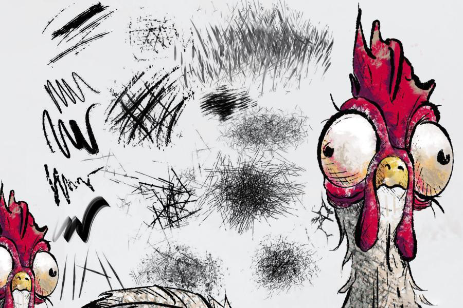 Procreate笔刷-马克笔故障毛刺凌乱草稿铅笔线条效果笔刷素材 笔刷资源 第4张-素材湾丨精选海外优质设计素材资源 Procreate笔刷-马克笔故障毛刺凌乱草稿铅笔线条效果笔刷素材 笔刷资源 sucaiwan.com