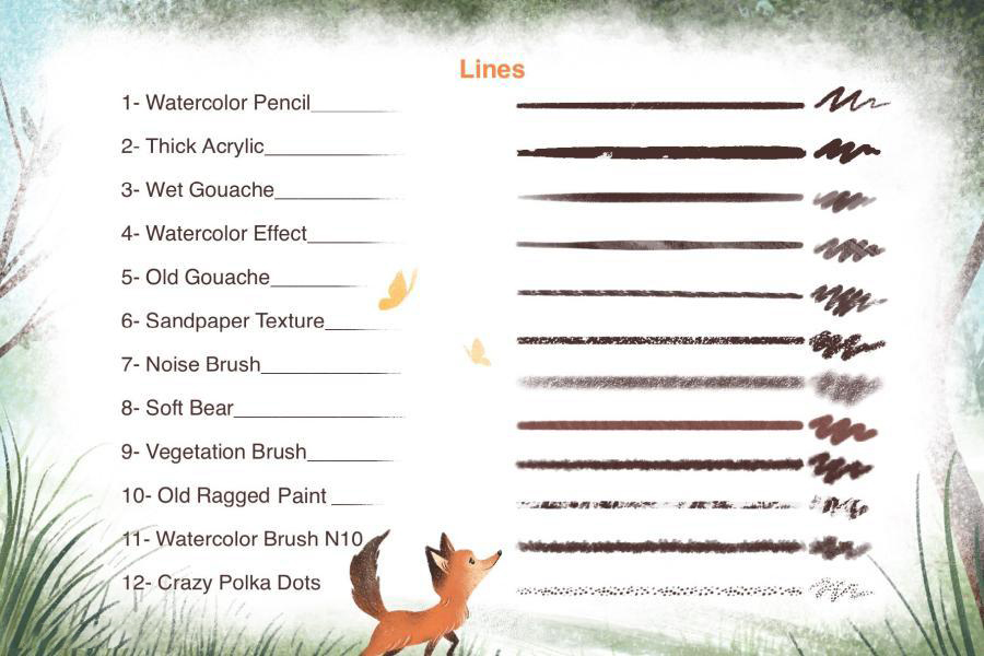 Procreate笔刷-水彩砂纸油漆卡通儿童插画笔刷素材资源 笔刷资源 第6张-素材湾丨精选海外优质设计素材资源 Procreate笔刷-水彩砂纸油漆卡通儿童插画笔刷素材资源 笔刷资源 sucaiwan.com