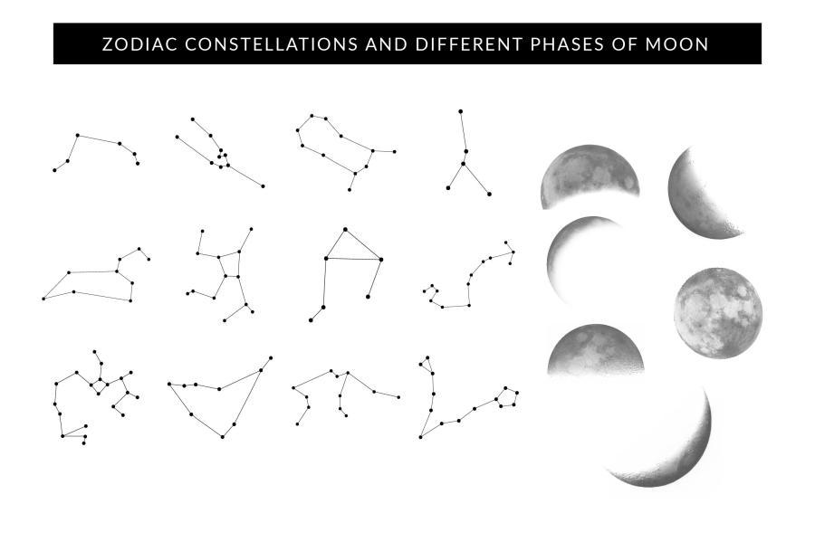 Procreate笔刷-星云月亮宇宙银河星系主题闪光效果笔刷素材 笔刷资源 sucaiwan.com
