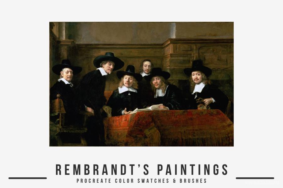 Procreate笔刷-伦勃朗(Rembrandt)古典艺术油画笔刷和色卡素材 笔刷资源 第5张-素材湾丨精选海外优质设计素材资源 Procreate笔刷-伦勃朗(Rembrandt)古典艺术油画笔刷和色卡素材 笔刷资源 sucaiwan.com
