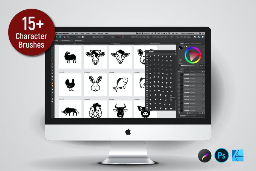 笔刷资源-创意简约食肉动物印章图案procreate和ps笔刷素材 笔刷资源 第3张-素材湾丨精选海外优质设计素材资源 笔刷资源-创意简约食肉动物印章图案procreate和ps笔刷素材 笔刷资源 sucaiwan.com