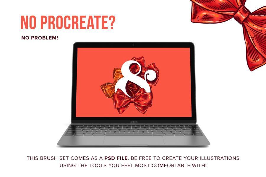 Procreate笔刷-蝴蝶结丝带图案和填充纹理笔刷素材 笔刷资源 第3张-素材湾丨精选海外优质设计素材资源 Procreate笔刷-蝴蝶结丝带图案和填充纹理笔刷素材 笔刷资源 sucaiwan.com