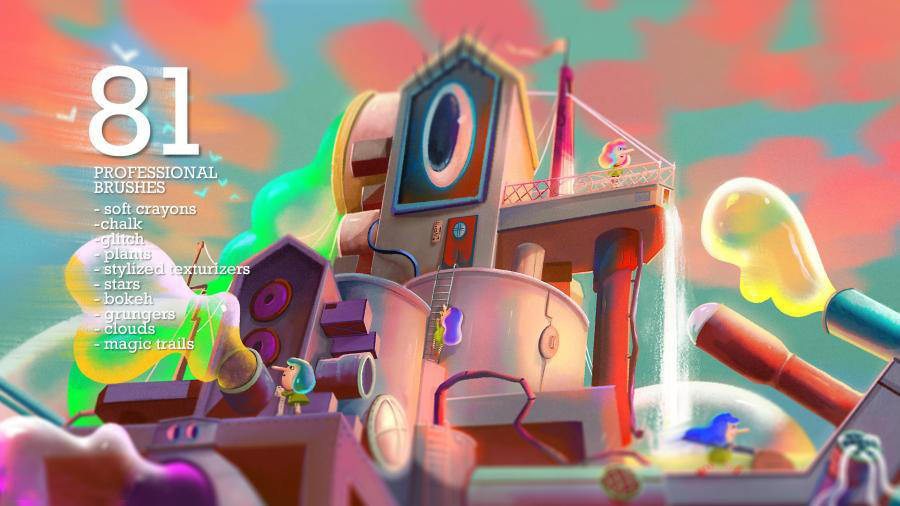 Procreate笔刷-雪白花边粉笔星光云雾柔软纹理笔刷素材 笔刷资源 第2张-素材湾丨精选海外优质设计素材资源 Procreate笔刷-雪白花边粉笔星光云雾柔软纹理笔刷素材 笔刷资源 sucaiwan.com