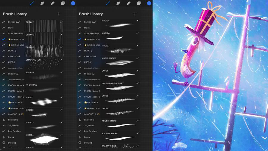 Procreate笔刷-雪白花边粉笔星光云雾柔软纹理笔刷素材 笔刷资源 第3张-素材湾丨精选海外优质设计素材资源 Procreate笔刷-雪白花边粉笔星光云雾柔软纹理笔刷素材 笔刷资源 sucaiwan.com