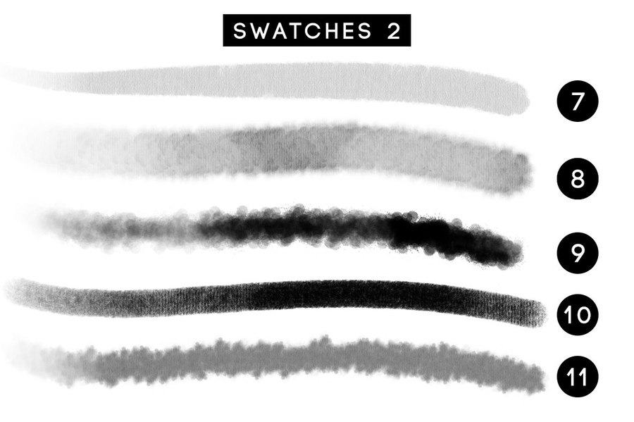 Procreate笔刷-国画水墨毛笔晕染宣纸纹理笔刷素材 笔刷资源 第2张-素材湾丨精选海外优质设计素材资源 Procreate笔刷-国画水墨毛笔晕染宣纸纹理笔刷素材 笔刷资源 sucaiwan.com