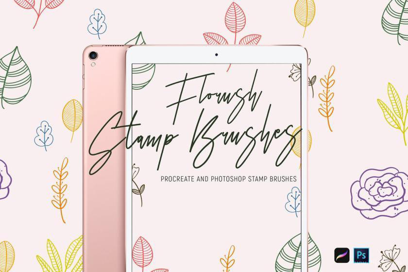 笔刷资源-彩色简笔画植物印章图案procreate和ps笔刷素材 笔刷资源 第2张-素材湾丨精选海外优质设计素材资源 笔刷资源-彩色简笔画植物印章图案procreate和ps笔刷素材 笔刷资源 sucaiwan.com