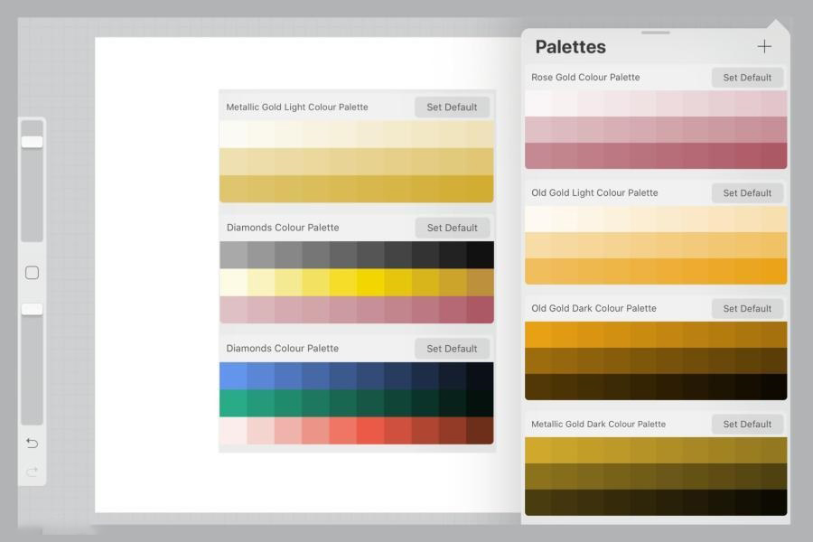 Procreate笔刷-黄金与钻石纹理图案笔刷和色卡素材 笔刷资源 第3张-素材湾丨精选海外优质设计素材资源 Procreate笔刷-黄金与钻石纹理图案笔刷和色卡素材 笔刷资源 sucaiwan.com