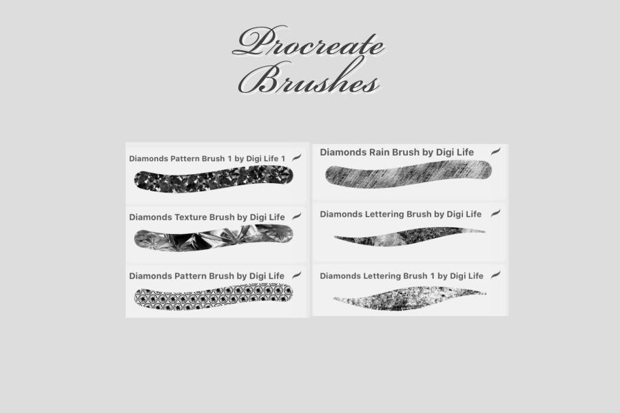 Procreate笔刷-黄金与钻石纹理图案笔刷和色卡素材 笔刷资源 第6张-素材湾丨精选海外优质设计素材资源 Procreate笔刷-黄金与钻石纹理图案笔刷和色卡素材 笔刷资源 sucaiwan.com
