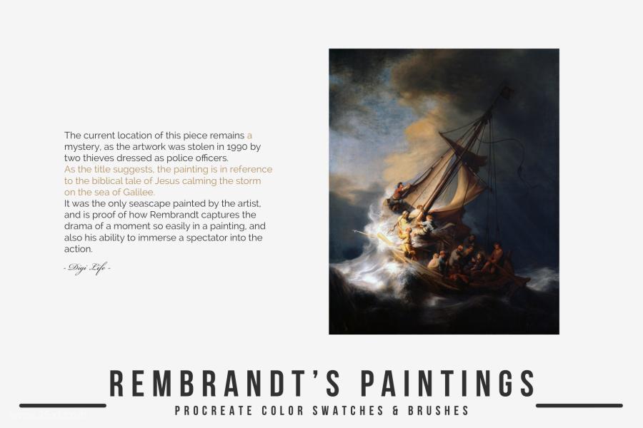 Procreate笔刷-伦勃朗(Rembrandt)古典艺术油画笔刷和色卡素材 笔刷资源 第3张-素材湾丨精选海外优质设计素材资源 Procreate笔刷-伦勃朗(Rembrandt)古典艺术油画笔刷和色卡素材 笔刷资源 sucaiwan.com