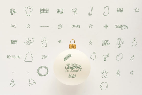 Procreate笔刷-圣诞节图案元素文字笔刷素材 笔刷资源 第4张-素材湾丨精选海外优质设计素材资源 Procreate笔刷-圣诞节图案元素文字笔刷素材 笔刷资源 sucaiwan.com