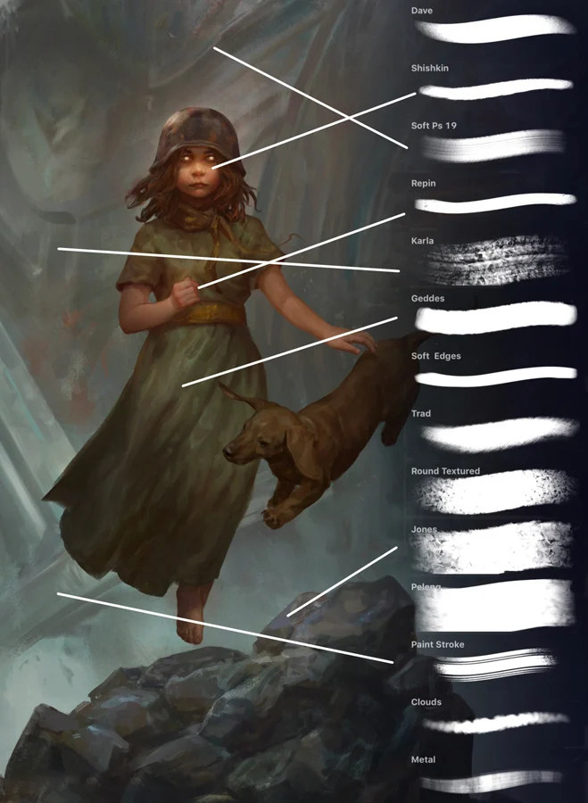 Procreate笔刷-漫画插画专用的Procreate笔刷素材资源 笔刷资源 第4张-素材湾丨精选海外优质设计素材资源 Procreate笔刷-漫画插画专用的Procreate笔刷素材资源 笔刷资源 sucaiwan.com