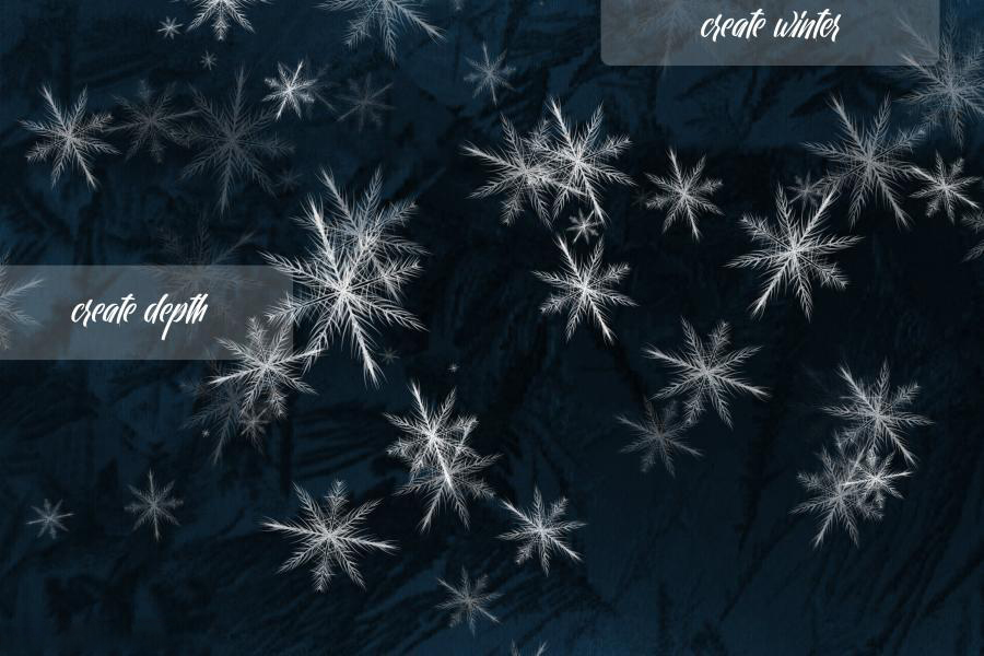 Procreate笔刷-冬季雪花霜花大雪冻结效果笔刷素材 笔刷资源 第3张-素材湾丨精选海外优质设计素材资源 Procreate笔刷-冬季雪花霜花大雪冻结效果笔刷素材 笔刷资源 sucaiwan.com