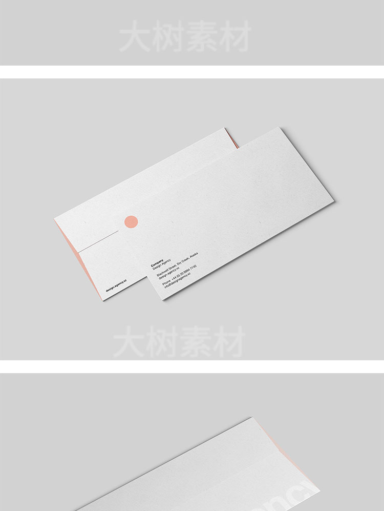 信封信件档案袋智能贴图VI样机提案展示效果图层PSD设计模板素材 图片素材 sucaiwan.com