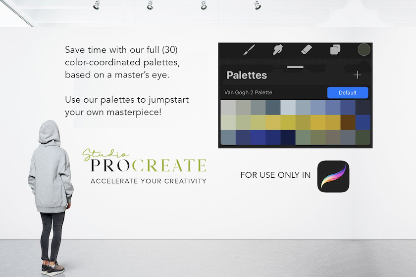 Procreate笔刷-大师系列油画写生画笔及色卡笔刷资源VanGogh 笔刷资源 第2张-素材湾丨精选海外优质设计素材资源 Procreate笔刷-大师系列油画写生画笔及色卡笔刷资源VanGogh 笔刷资源 sucaiwan.com
