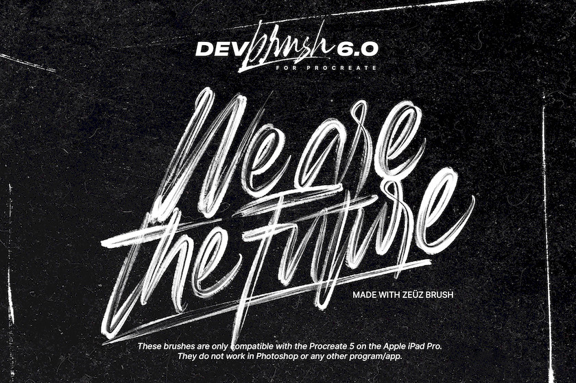 Procreate笔刷-DevBrush6.0手写艺术字体笔刷素材资源 笔刷资源 第5张-素材湾丨精选海外优质设计素材资源 Procreate笔刷-DevBrush6.0手写艺术字体笔刷素材资源 笔刷资源 sucaiwan.com