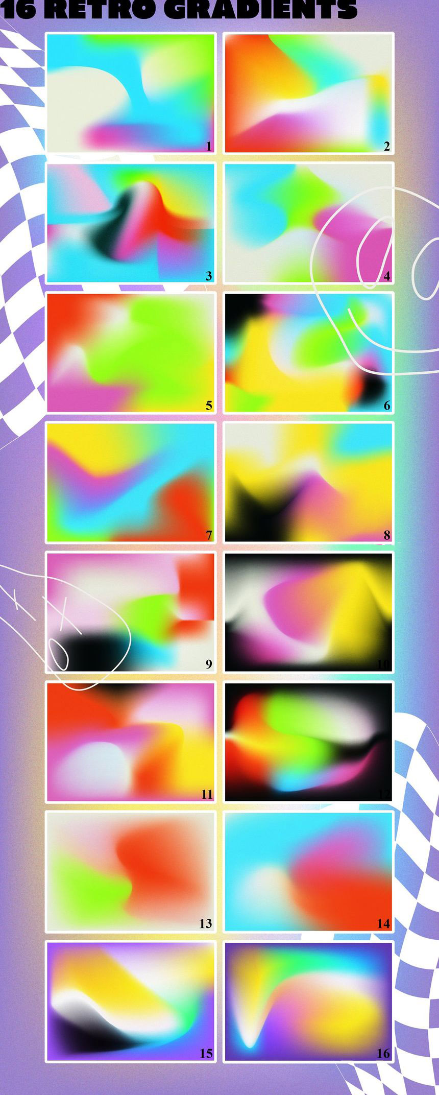 背景素材-渐变色矢量背景纹理和抽象扭曲图形素材 图片素材 sucaiwan.com