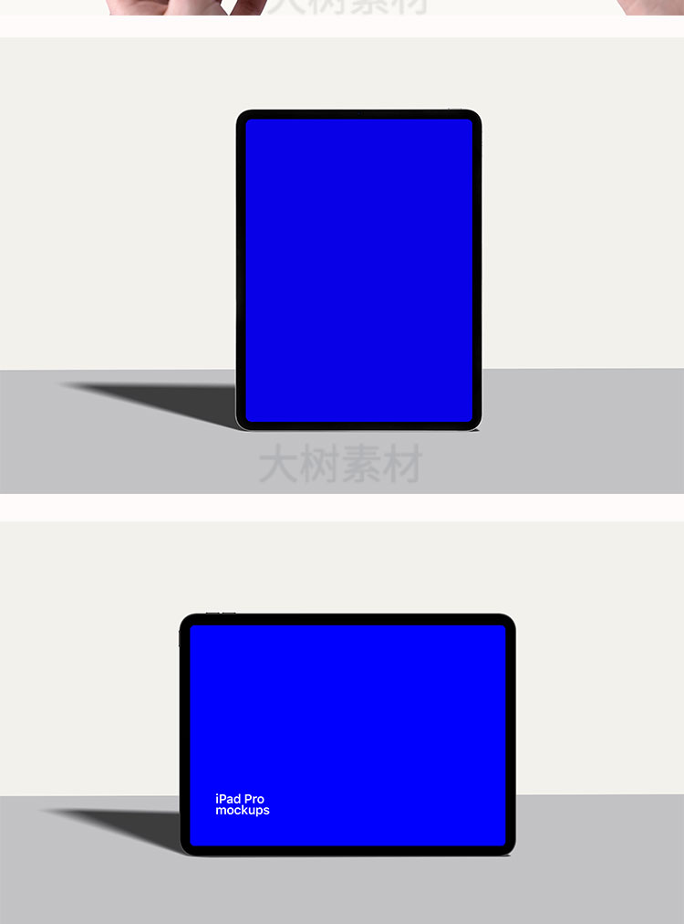 手持平板电脑UI设计网页展示效果VI智能贴图PSD样机设计模板素材 图片素材 sucaiwan.com