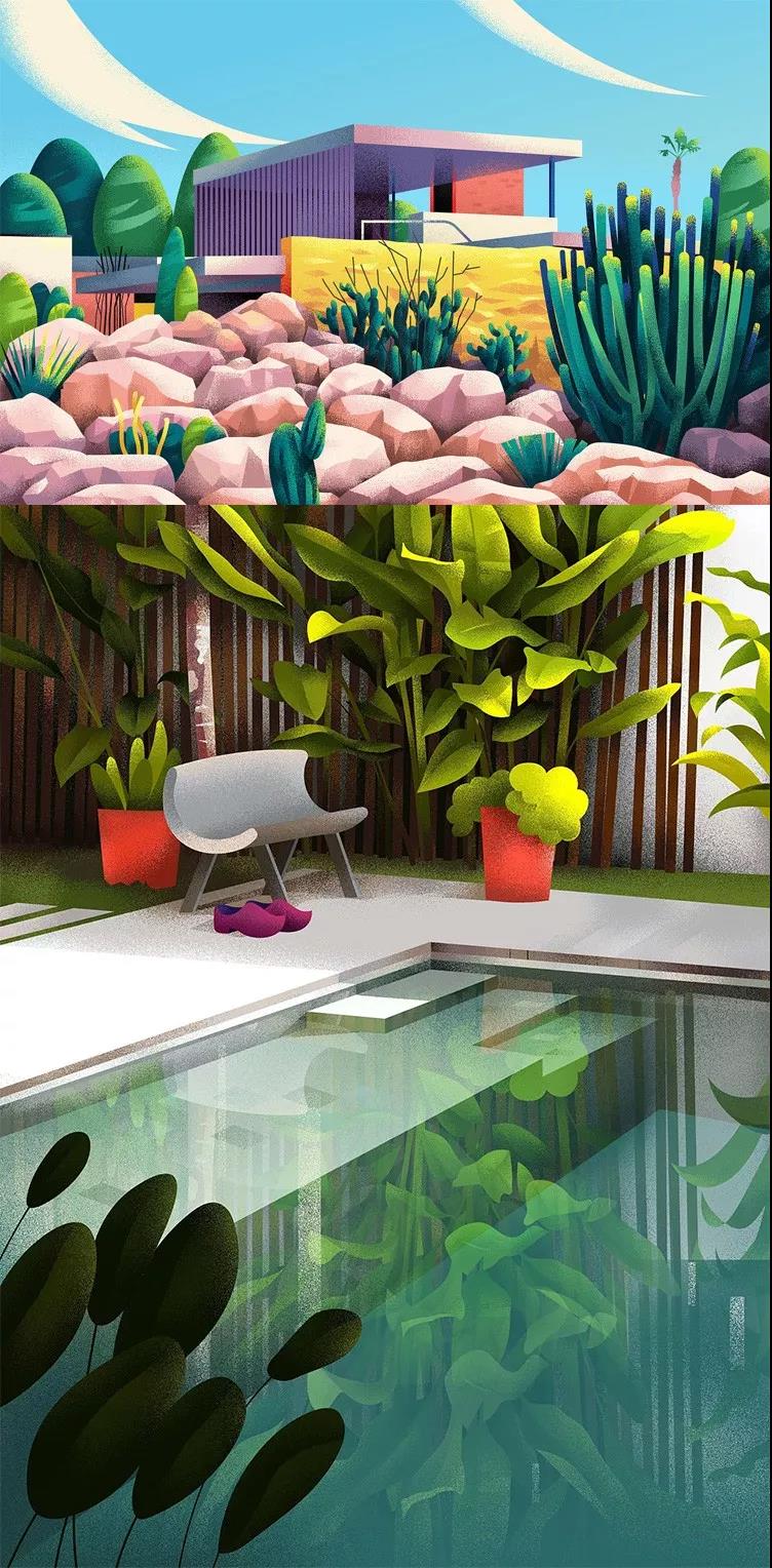 超全面！噪点插画视频教程+噪点笔刷+PSD素材合集 设计教程 sucaiwan.com